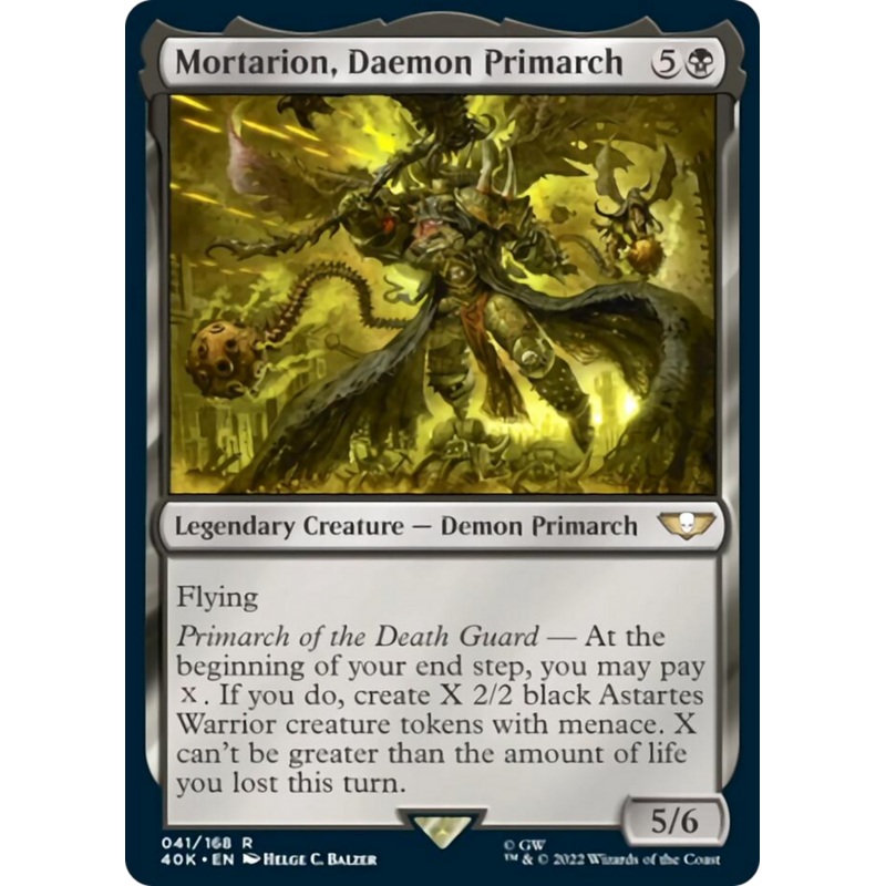 Mortarion, Daemon Primarch (Surge Foil) [Warhammer 40,000]