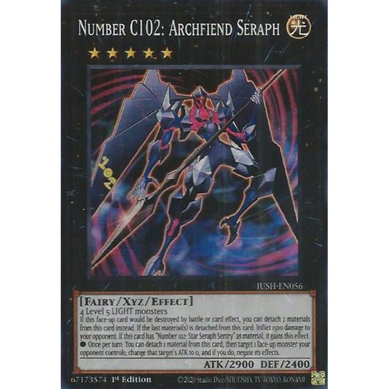 Number C102: Archfiend Seraph [JUSH-EN056] Super Rare