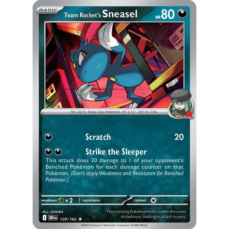 Team Rocket's Sneasel (128/182) [Scarlet & Violet: Destined Rivals]