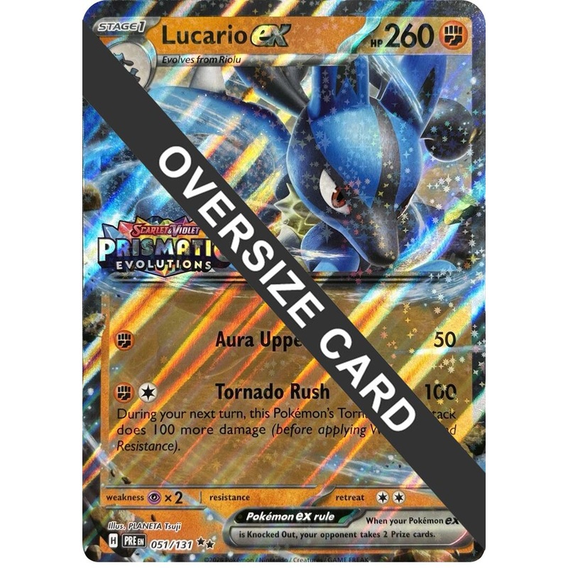 Lucario ex (051/131) (Prismatic Evolutions Stamp) [Scarlet & Violet: Prismatic Evolutions]