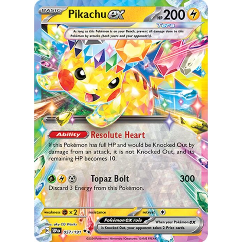 Pikachu ex - 057/191 [SSP - 057/191] Near Mint English Holofoil