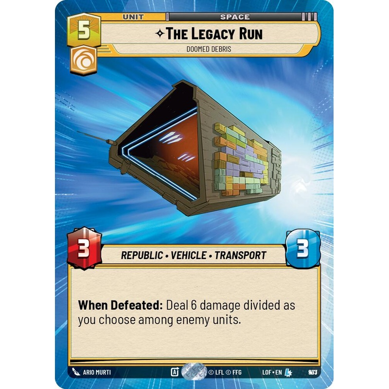 The Legacy Run - Doomed Debris (953) (Hyperspace Foil) (953) [Legends of the Force]