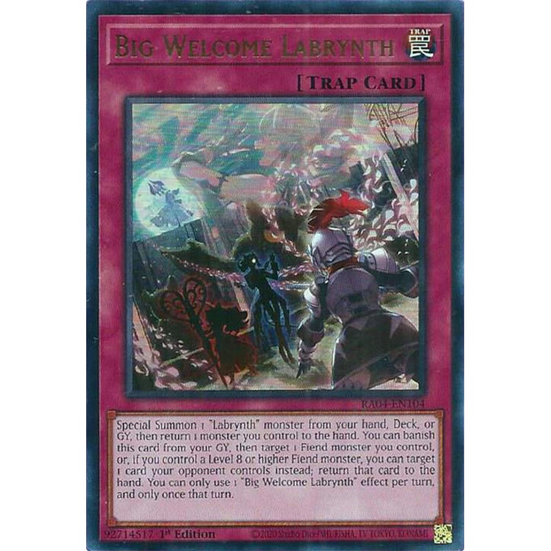 Big Welcome Labrynth [RA04-EN104] Ultra Rare