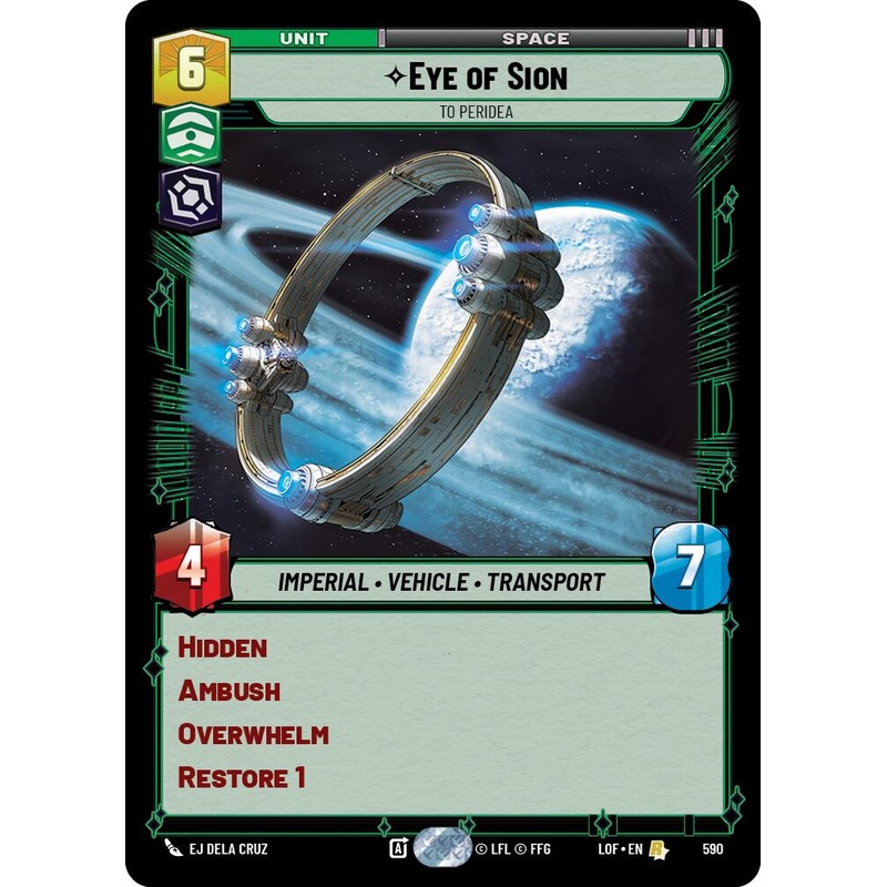 Eye of Sion - To Peridea (590) (Foil) (590) [Legends of the Force]