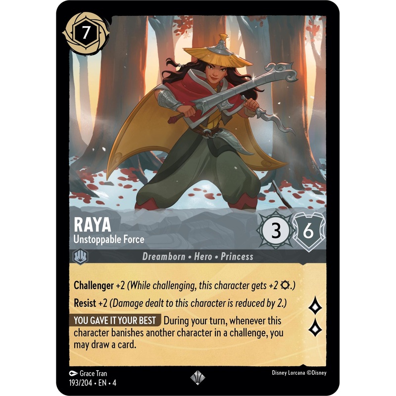 Raya - Unstoppable Force [4 - 193/204] Near Mint English Normal
