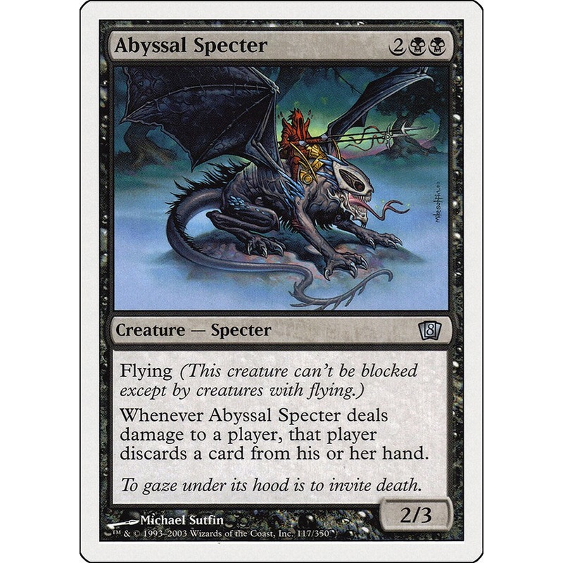 Abyssal Specter [8ED - 117] Lightly Played English Normal