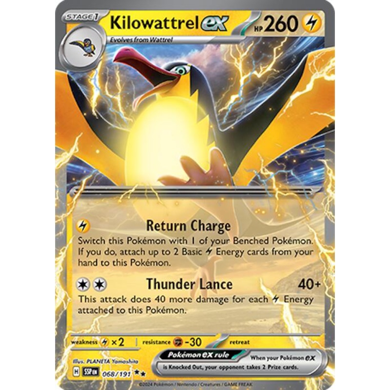 Kilowattrel ex (068/191) [Scarlet & Violet: Surging Sparks]