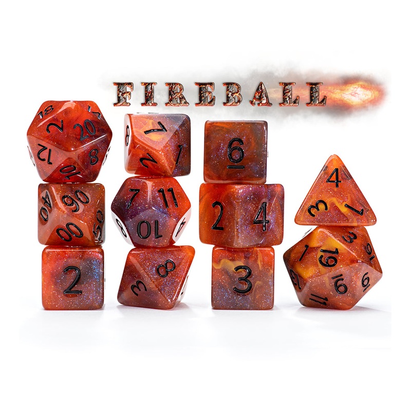 Gate Keeper Dice: Fireball Aether Dice