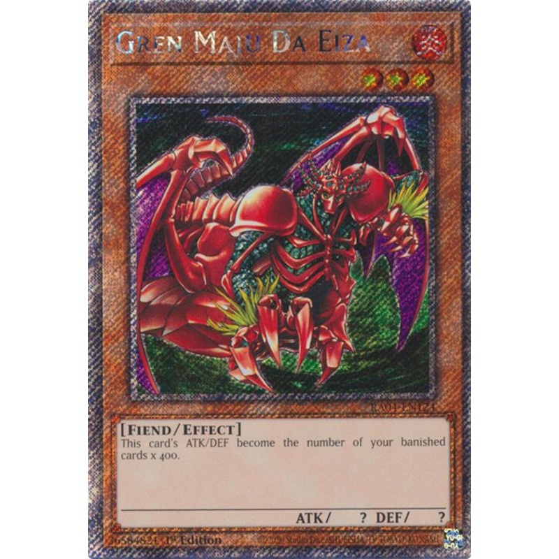 Gren Maju Da Eiza [RA04-EN124] Platinum Secret Rare
