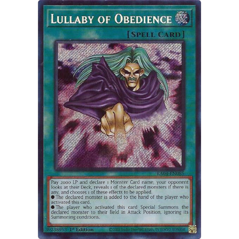 Lullaby of Obedience [RA04-EN085] Secret Rare