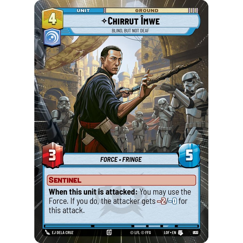 Chirrut Imwe - Blind, but not Deaf (807) (Hyperspace Foil) (807) [Legends of the Force]