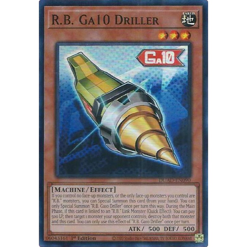 R.B. Ga10 Driller [DUAD-EN090] Super Rare