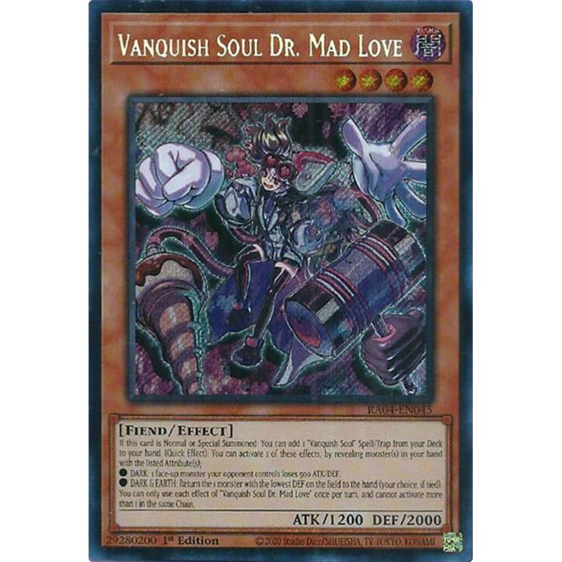 Vanquish Soul Dr. Mad Love [RA04-EN045] Secret Rare
