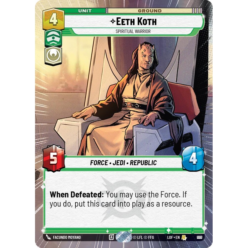 Eeth Koth - Spiritual Warrior (837) (Hyperspace Foil) (837) [Legends of the Force]