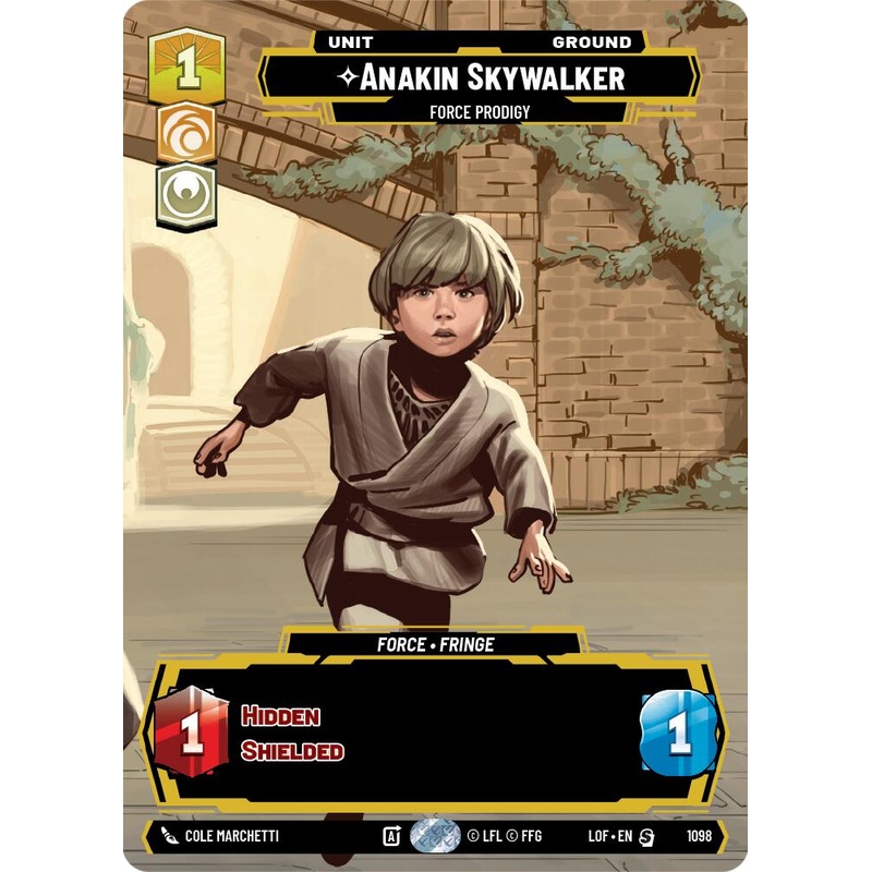 Anakin Skywalker - Force Prodigy (1098) (Prestige Foil) (1098) [Legends of the Force]