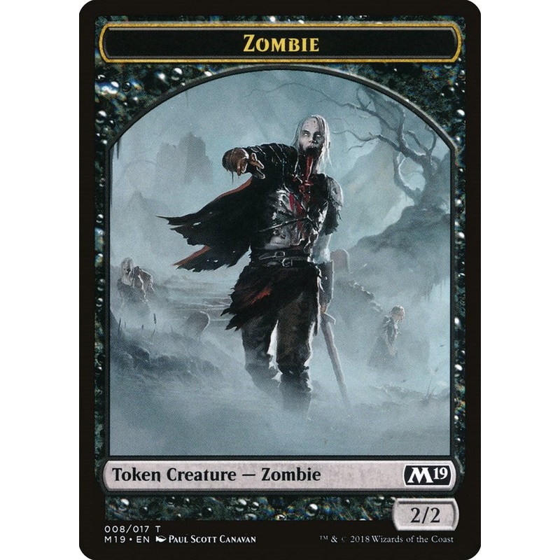 Zombie Token [M19 - 8] Lightly Played English Normal