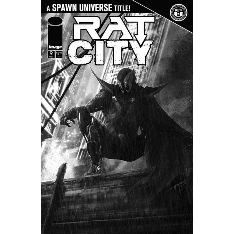 Spawn Rat City #9 Cover C Seth Adams Black & White Variant