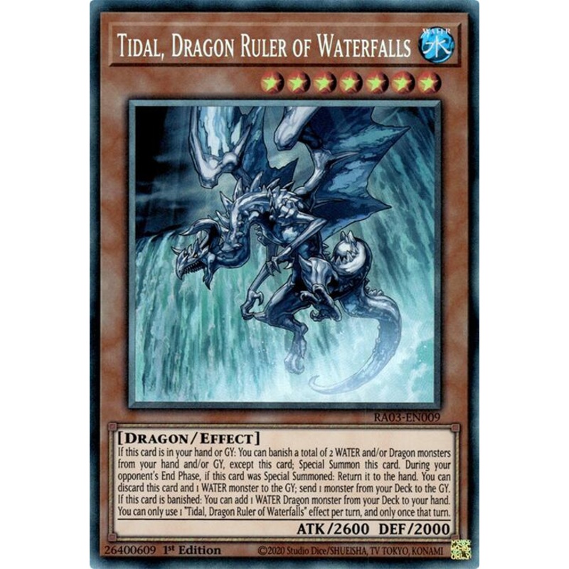 Tidal, Dragon Ruler of Waterfalls (CR) [RA03-EN009] Prismatic Collector's Rare