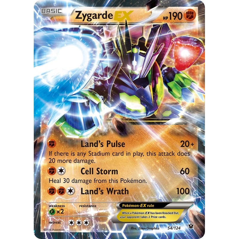 Zygarde EX [FCO - 54/124] Near Mint English Holofoil