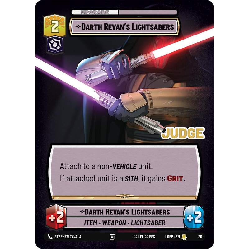 Darth Revan's Lightsabers (20) (20) [Judge Promos]