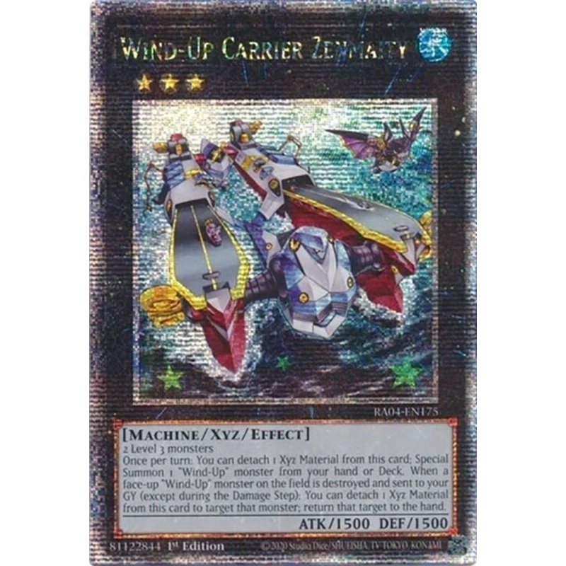Wind-Up Carrier Zenmaity [RA04-EN175] Quarter Century Secret Rare