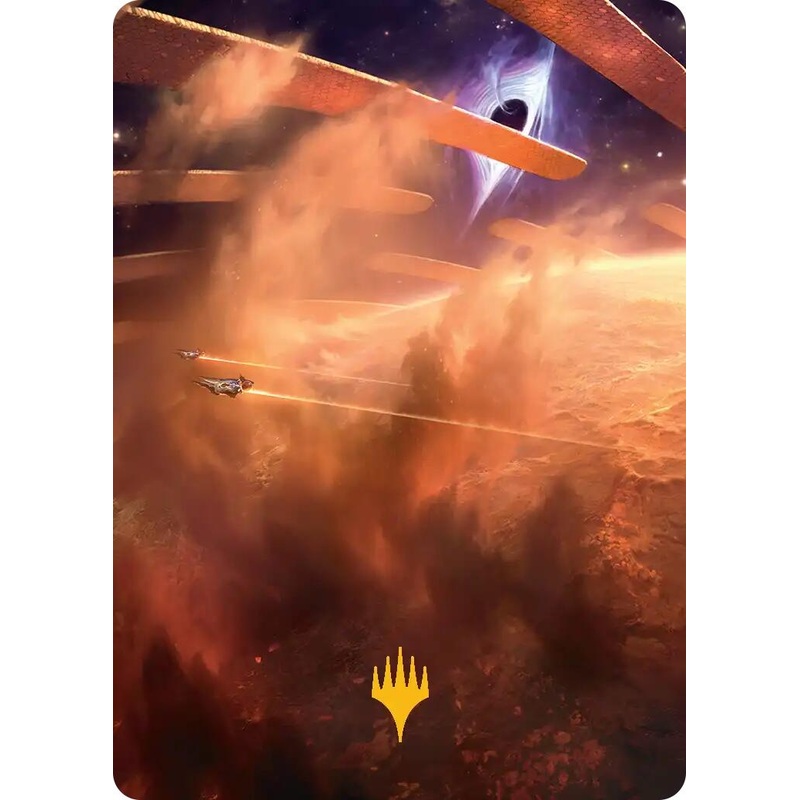 Adagia, Windswept Bastion Art Card (Gold-Stamped Planeswalker Symbol) [Edge of Eternities Art Series]