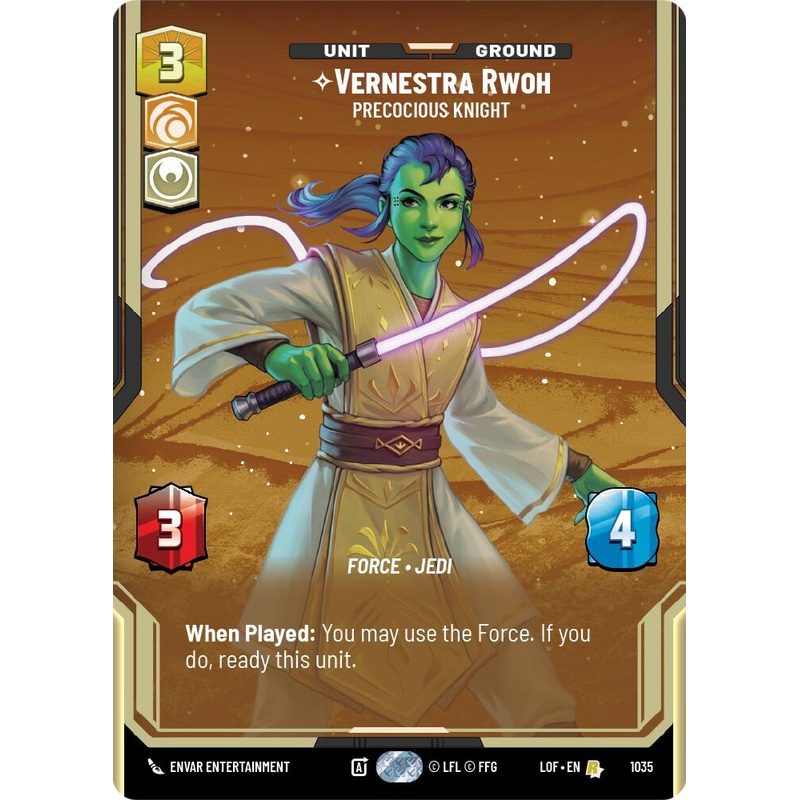 Vernestra Rwoh - Precocious Knight (1035) (Prestige) (1035) [Legends of the Force]