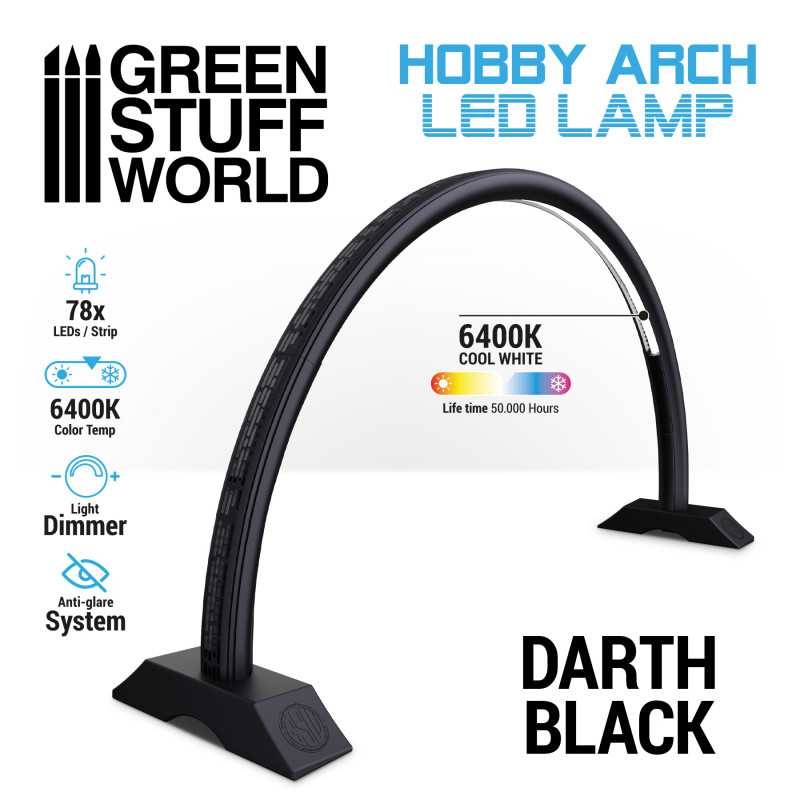 Green Stuff World Hobby Arch LED Lamp - Darth Black (B GRADE)