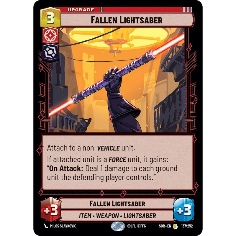 Fallen Lightsaber (137/252) [Spark of Rebellion]