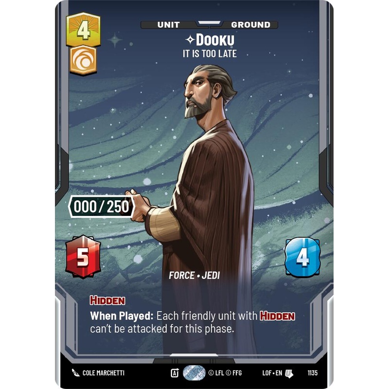 Dooku - It Is Too Late (1135) (Serialized) (1135) [Legends of the Force]
