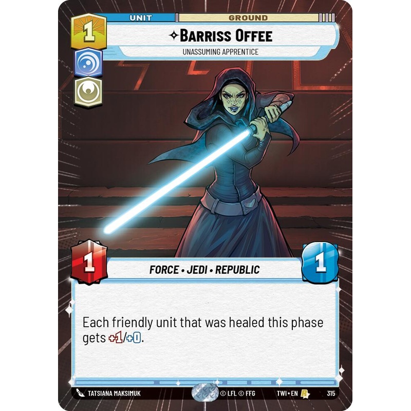 Barriss Offee - Unassuming Apprentice (315) (Hyperspace) (315) [Twilight of the Republic]