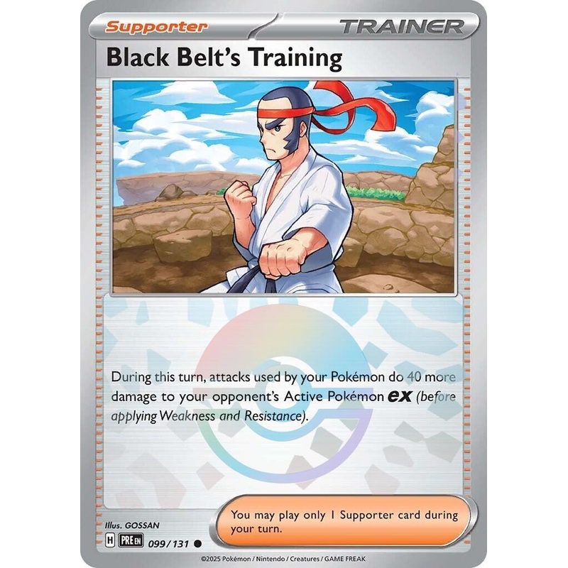 Black Belt's Training - 099/131 (Poke Ball Pattern) [PRE - 099/131] Near Mint English Holofoil