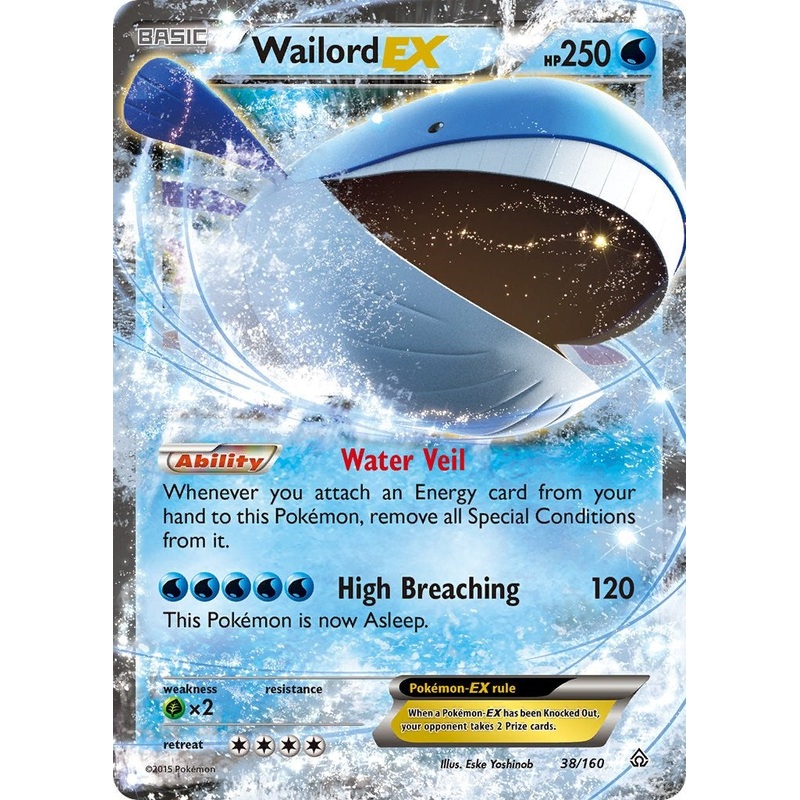 Wailord EX [PRC - 038] Lightly Played English Holofoil