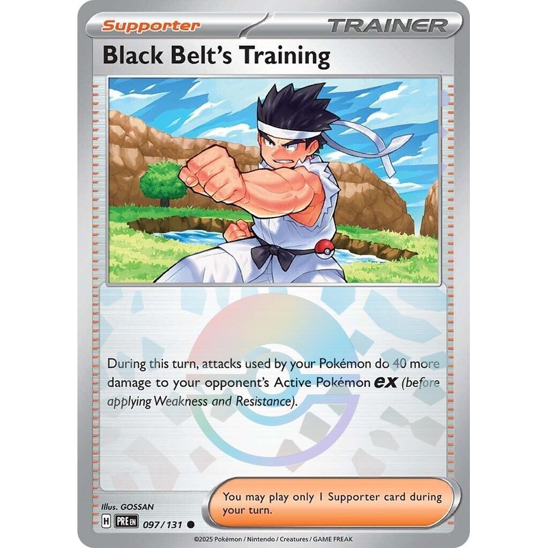 Black Belt's Training - 097/131 (Poke Ball Pattern) [PRE - 097/131] Near Mint English Holofoil