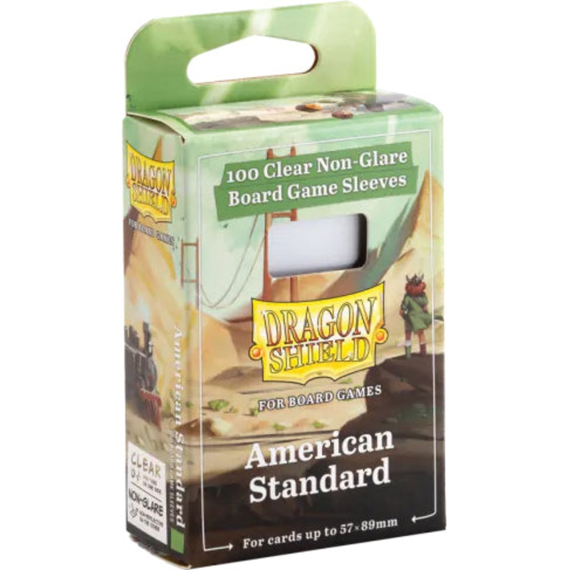 Dragon Shields: (100) American Standard Board Game Sleeves (57mm x 89mm)