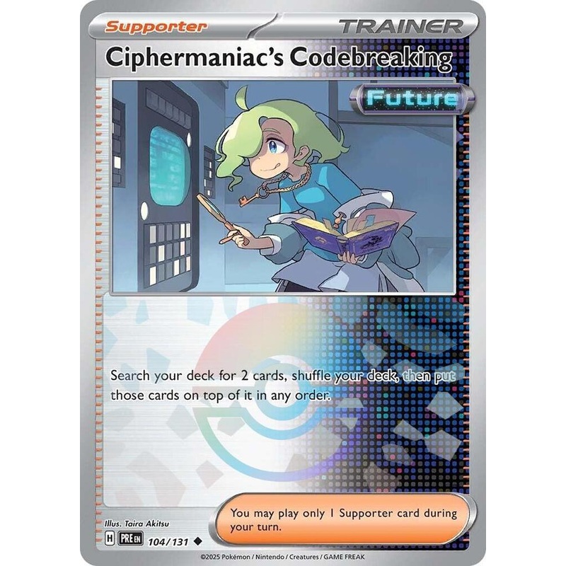 Ciphermaniac's Codebreaking (104/131) (Poke Ball Pattern) [Scarlet & Violet: Prismatic Evolutions]