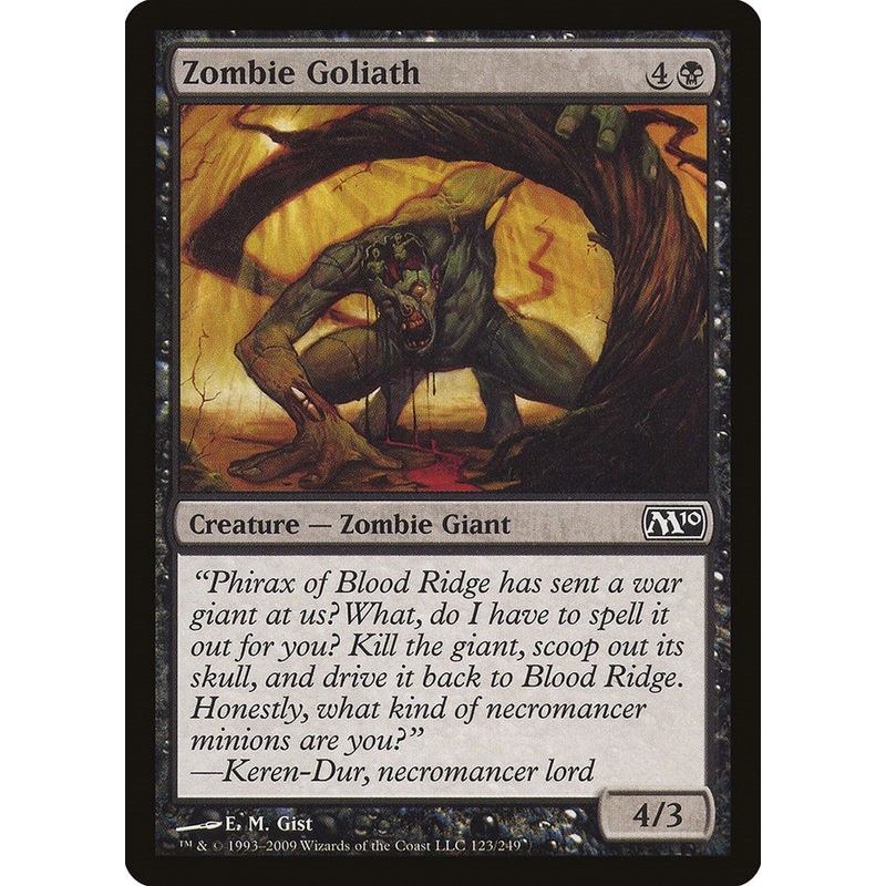 Zombie Goliath [M10 - 123] Moderately Played English Normal