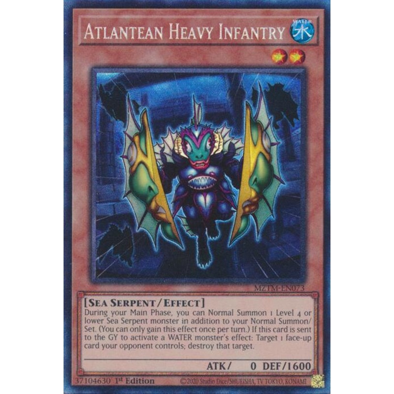 Atlantean Heavy Infantry (Collector's Rare) [MZTM-EN073] Collector's Rare