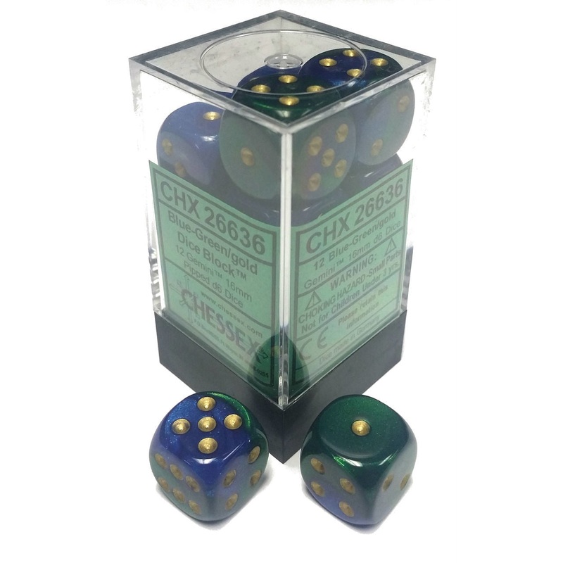 Gemini 3: 16mm D6 Blue Green Gold/Black (12)