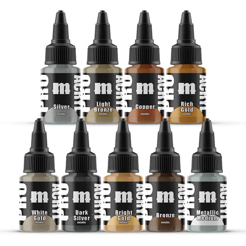 Monument Hobbies Pro Acryl Metallic Set