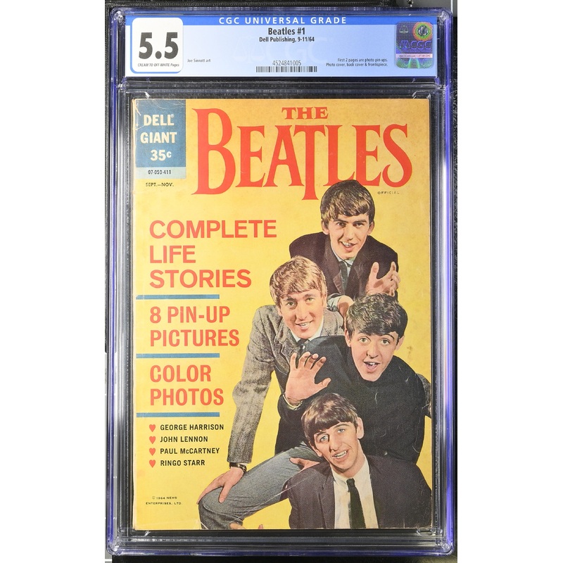The Beatles (1964) #1 - CGC 5.5 - Contains Photo Pin-Ups
