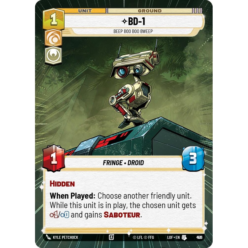 BD-1 - Beep Boo Boo Bweep (931) (Hyperspace Foil) (931) [Legends of the Force]
