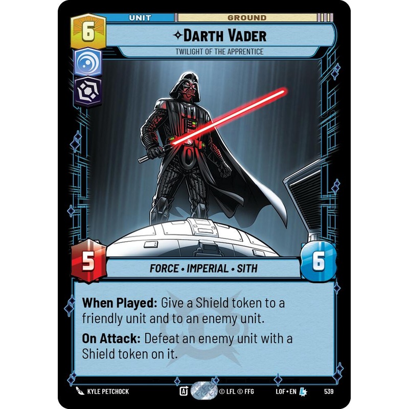 Darth Vader - Twilight of the Apprentice (539) (Foil) (539) [Legends of the Force]