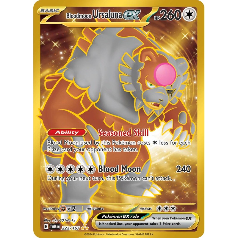 Bloodmoon Ursaluna ex (222/167) [Scarlet & Violet: Twilight Masquerade]