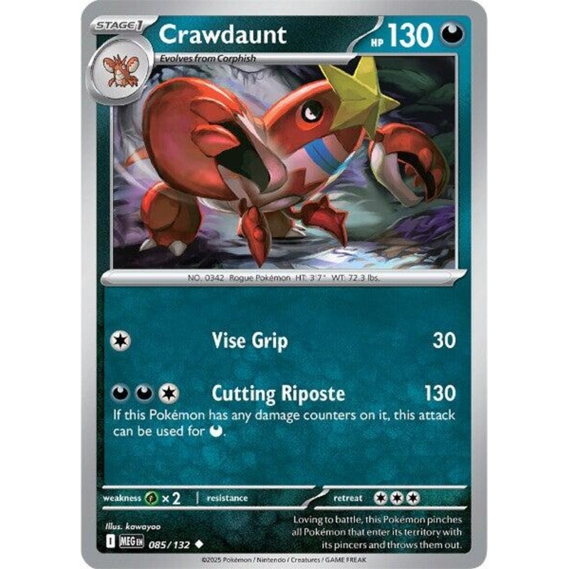 Crawdaunt (085/132) [Mega Evolutions: Base Set]