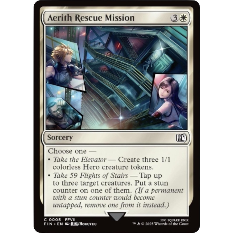 Aerith Rescue Mission [FIN - 5] Near Mint English Foil