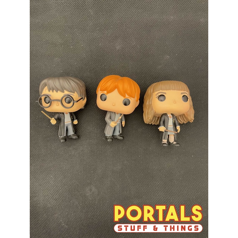 Harry Potter, Ron, Hermione Funko POP