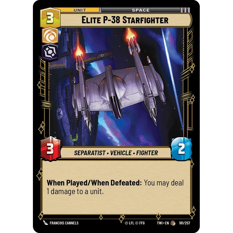 Elite P-38 Starfighter (181/257) (181/257) [Twilight of the Republic]
