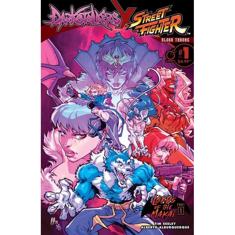 Darkstalkers X Street Fighter Blood Throne #1 (One Shot) Cover A Alberto Alburquerque