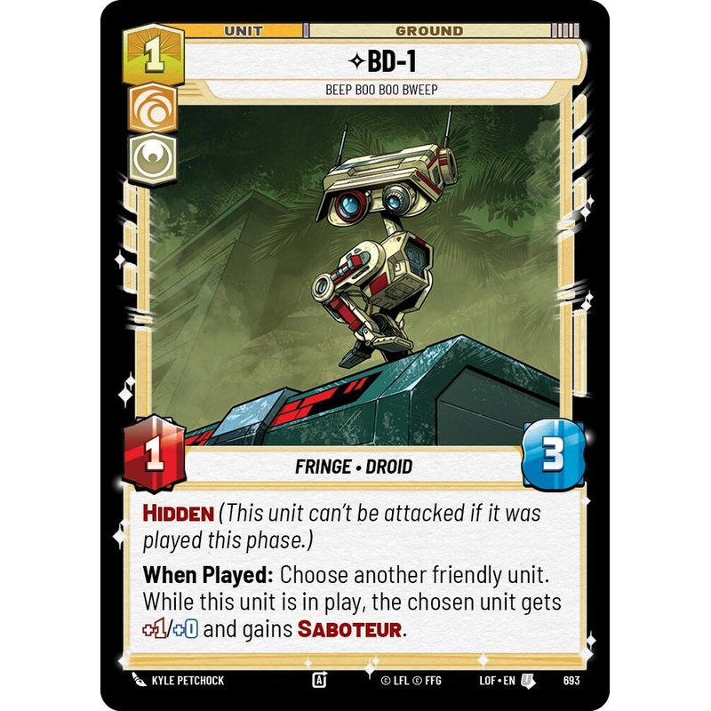 BD-1 - Beep Boo Boo Bweep (693) (Foil) (693) [Legends of the Force]